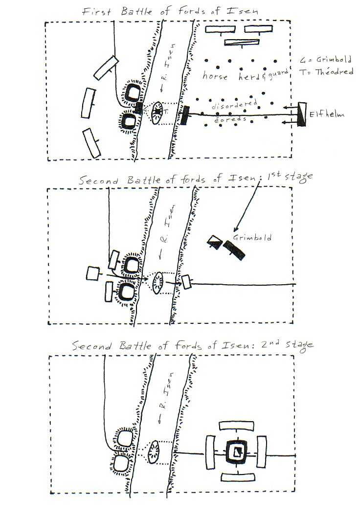 Fords of Isen war-gaming table setups